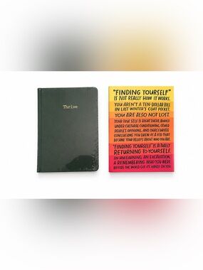 Thrive Hardcover Green Notebook Inspirational Journal with Blank pages